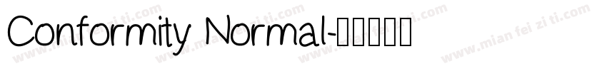 Conformity Normal字体转换